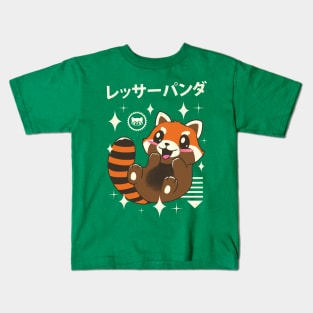 Kawaii Red Panda Kids T-Shirt